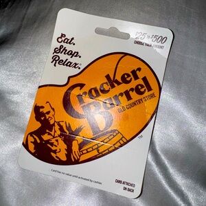 50$ Cracker Barrel Gift Card